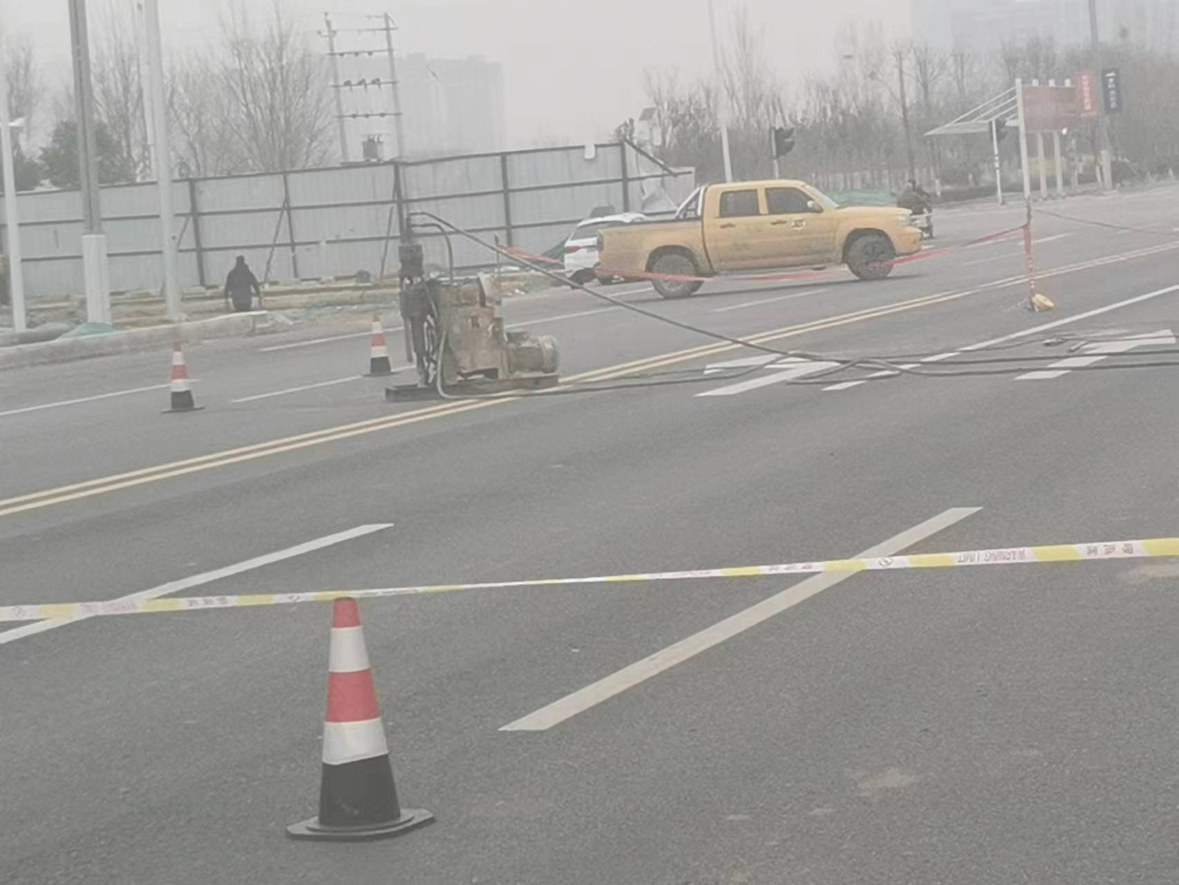 克什克腾公路路基沉陷注浆